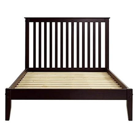 Ef EF Furniture SHK272 Mission Style Full Size Platform Bed - Cappuccino SHK272